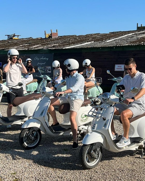 Teambuilding met de scooters