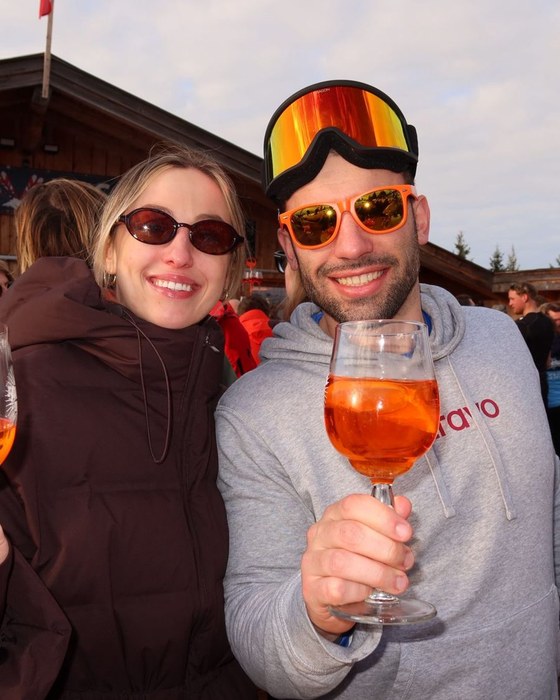 Après-ski met collega's